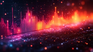 股票图表震动下跌2