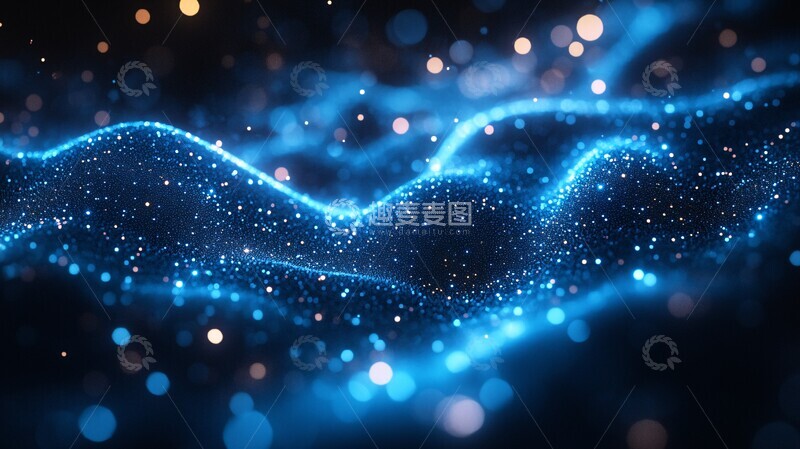 高清大图下载【趣麦麦图】蓝色数据线图