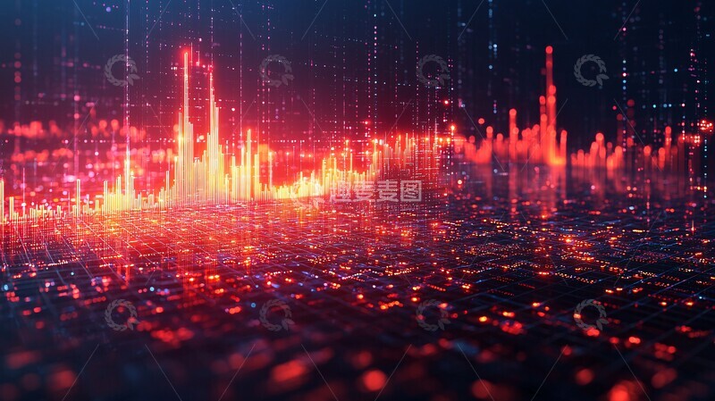 高清大图下载【趣麦麦图】金融增长趋势图1