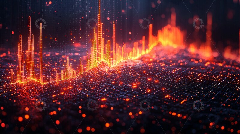 高清大图下载【趣麦麦图】金融增长趋势图2