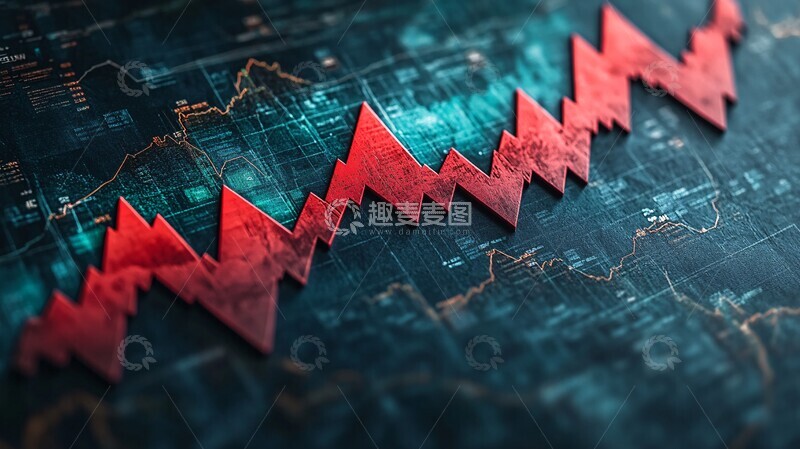 高清大图下载【趣麦麦图】红色上升至绿色图