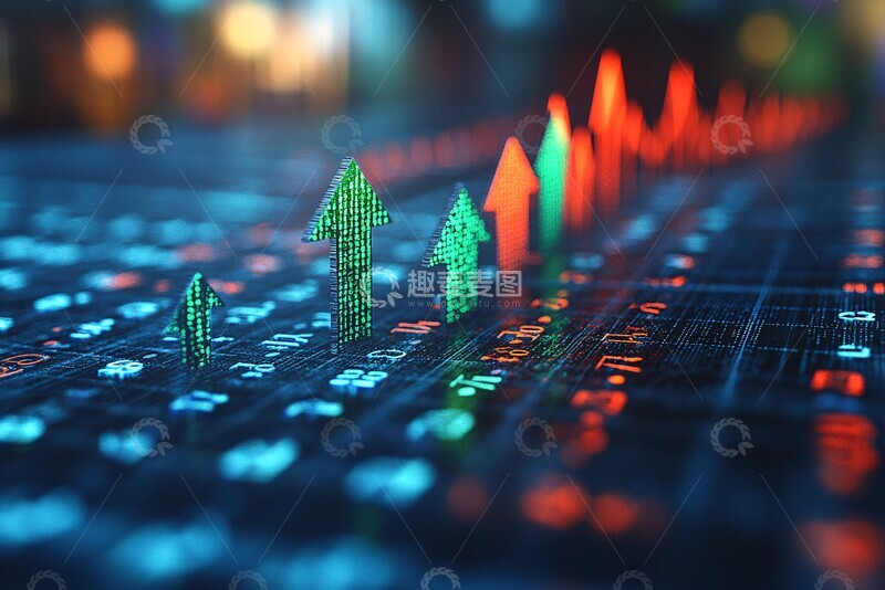 高清大图下载【趣麦麦图】股市行情变化图2