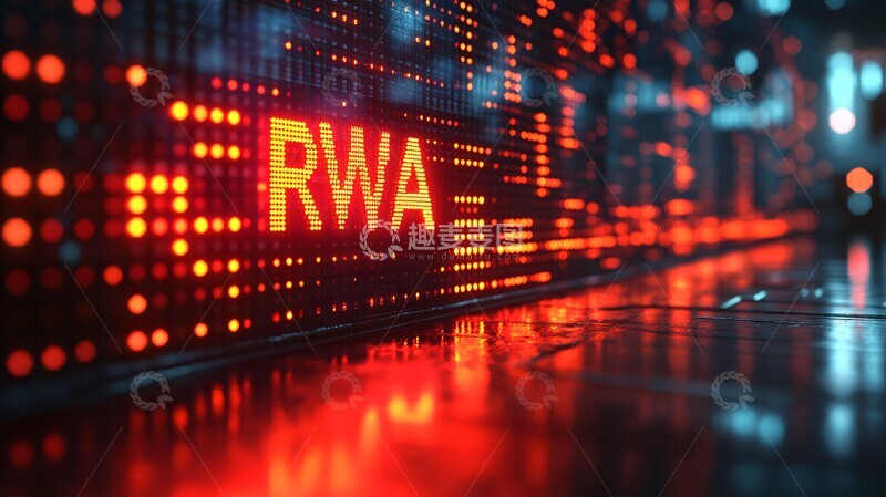 高清大图下载【趣麦麦图】数字金融区块链趋势图