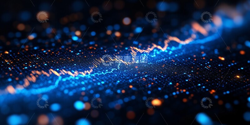 高清大图下载【趣麦麦图】蓝色技术分析图2