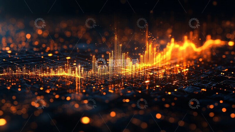 高清大图下载【趣麦麦图】三角趋势图背景1