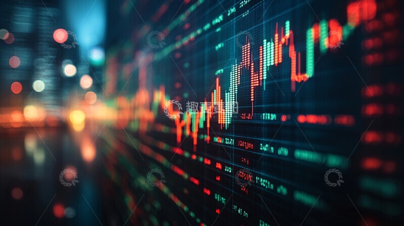 高清大图下载【趣麦麦图】股票图表背景