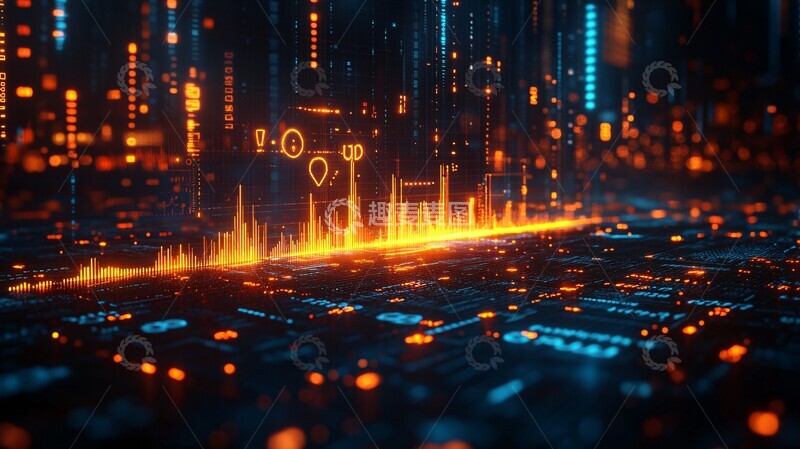 高清大图下载【趣麦麦图】货币汇率数字景观