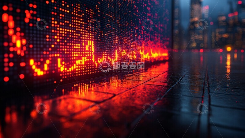 高清大图下载【趣麦麦图】市场波动可视化