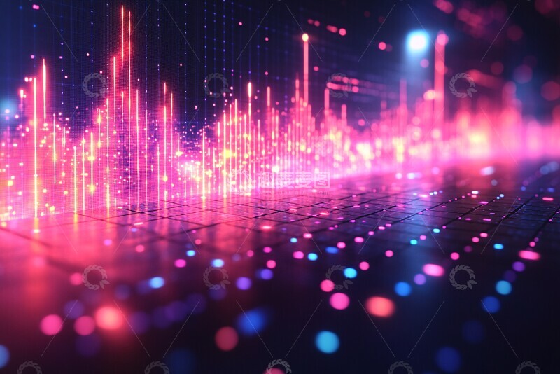 高清大图下载【趣麦麦图】股市蜡烛图背景1