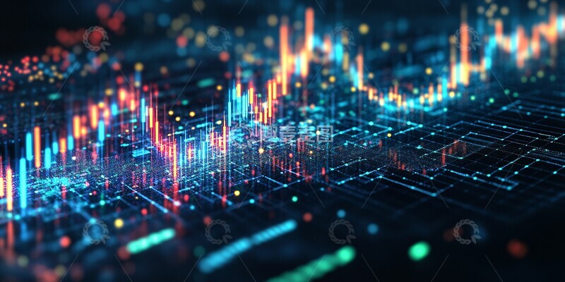 高清大图下载【趣麦麦图】交易图表灯光效果