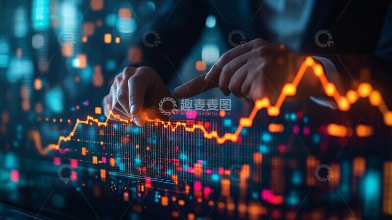 高清大图下载【趣麦麦图】商人指业务增长图