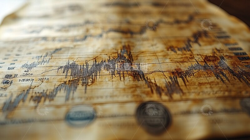 高清大图下载【趣麦麦图】股市图表手工艺术品