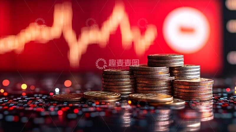 高清大图下载【趣麦麦图】数字货币交易图