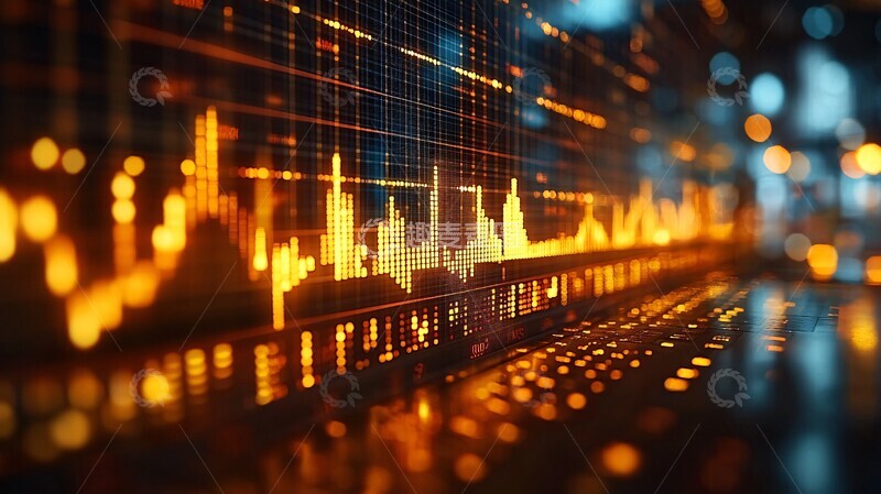 高清大图下载【趣麦麦图】股市图表手工艺术品1