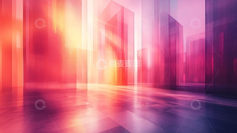 高清大图下载【趣麦麦图】粉色紫色金融背景1