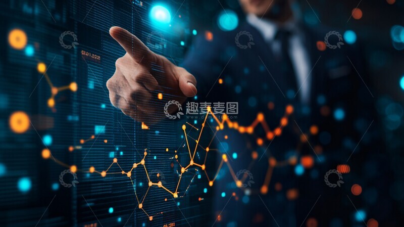 高清大图下载【趣麦麦图】商人指业务增长图1