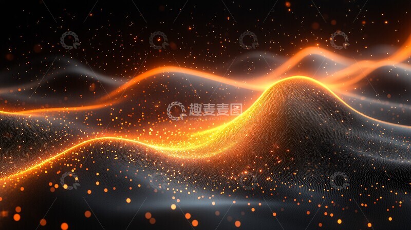 高清大图下载【趣麦麦图】股市线条背景1