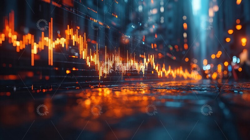 高清大图下载【趣麦麦图】黄金白烛上涨图