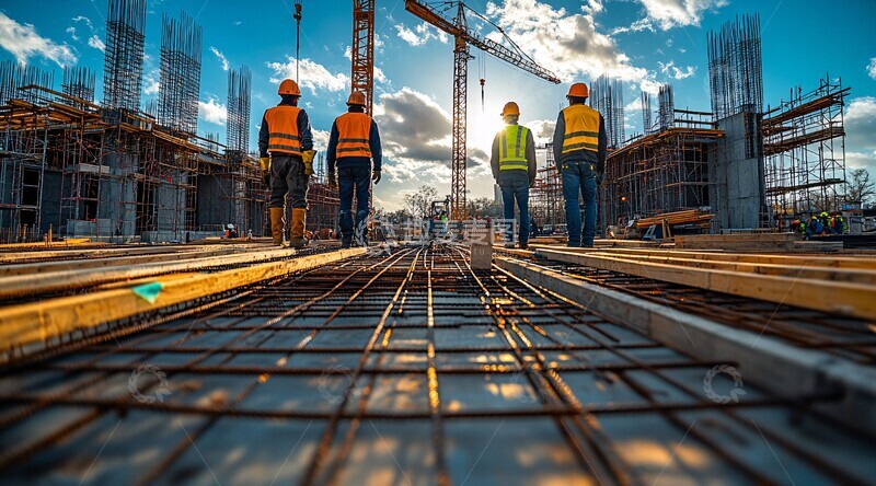 高清大图下载【趣麦麦图】建筑工地景象