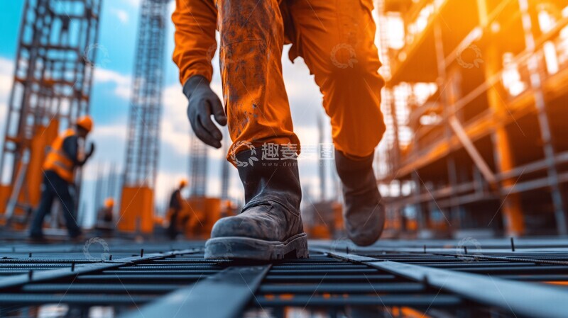 高清大图下载【趣麦麦图】施工现场施工现场房屋