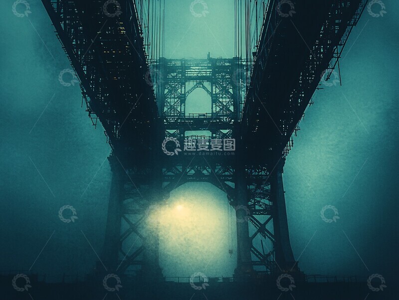 高清大图下载【趣麦麦图】钢铁桥梁升降间1