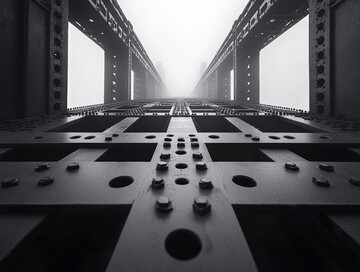 钢铁桥梁升降间