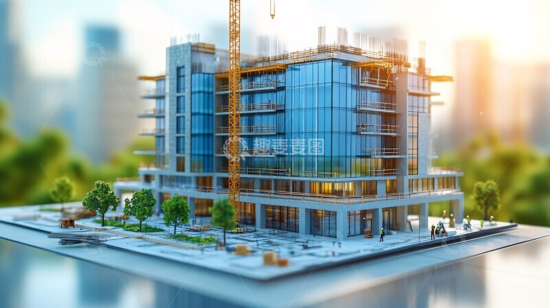 高清大图下载【趣麦麦图】建筑规划与完成过程