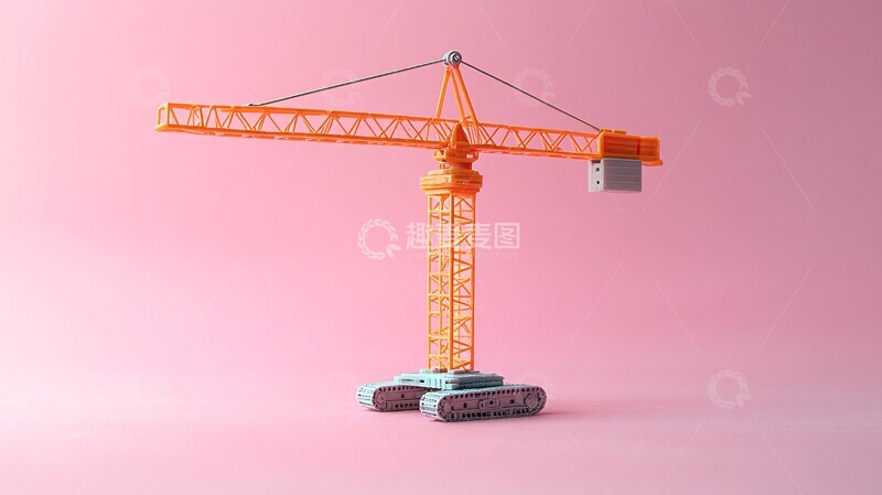高清大图下载【趣麦麦图】粉色背景建筑拍摄1
