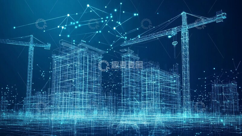 高清大图下载【趣麦麦图】建筑数据连接2