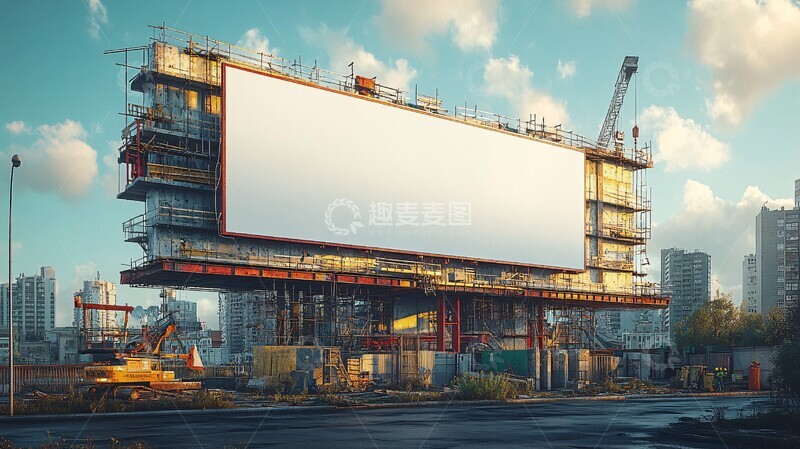 高清大图下载【趣麦麦图】建筑工地实景