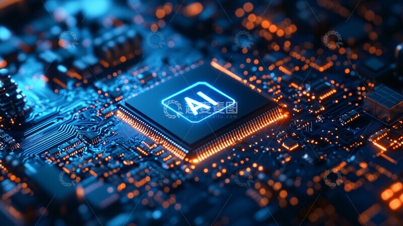 高清大图下载【趣麦麦图】人工智能电路板1