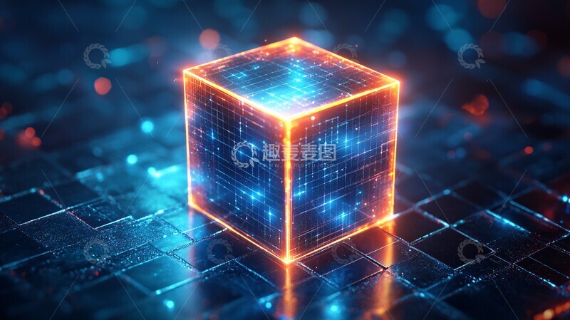 高清大图下载【趣麦麦图】立体光影立方1