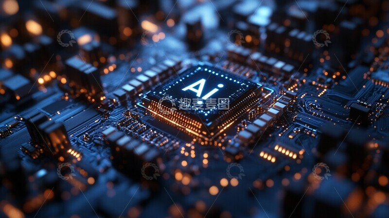 高清大图下载【趣麦麦图】人工智能电路板