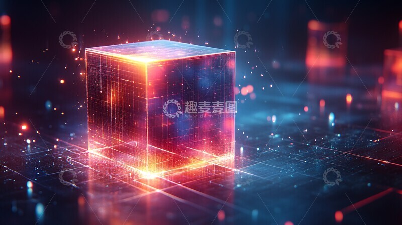 高清大图下载【趣麦麦图】立体光影立方