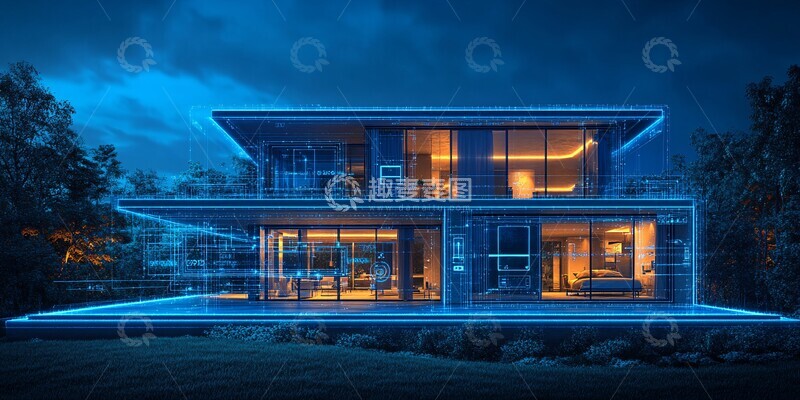 高清大图下载【趣麦麦图】智能设备互联图