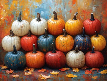 秋日南瓜集秋日南瓜形状