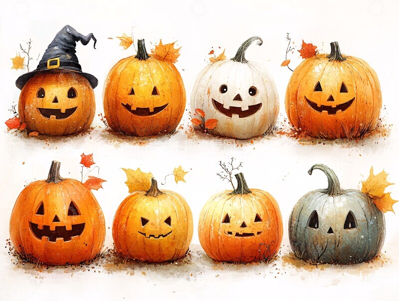 南瓜主题插画集