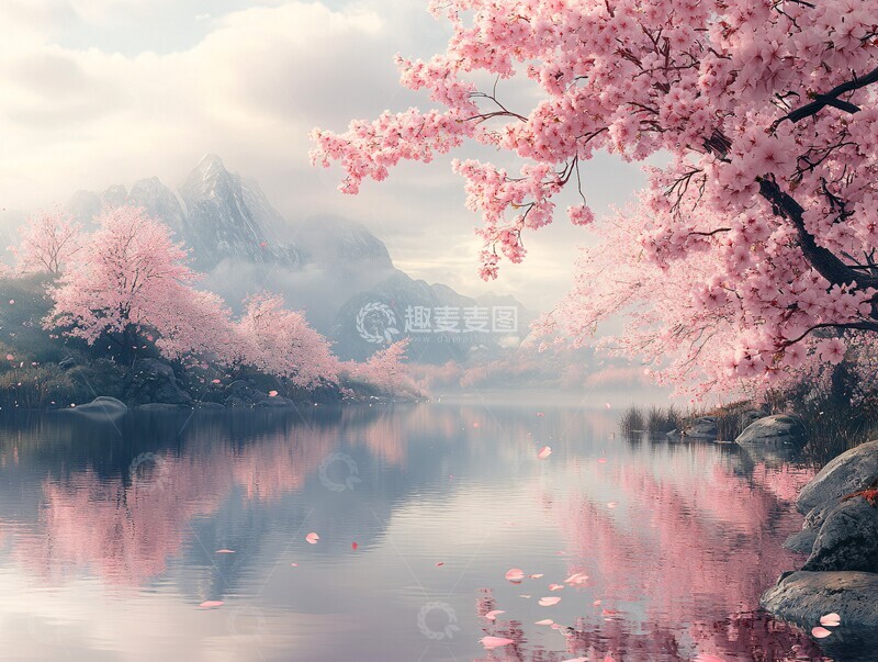 高清大图下载【趣麦麦图】樱花树的春天1