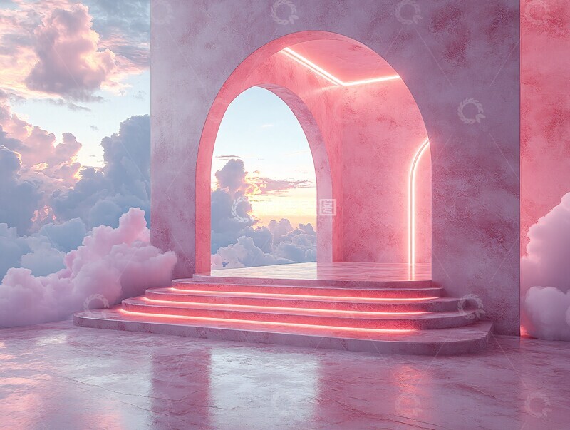 高清大图下载【趣麦麦图】圆台云景圆台景观现代1