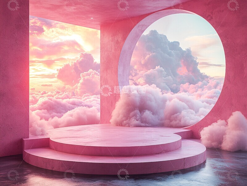 高清大图下载【趣麦麦图】圆台云景圆台景观现代2