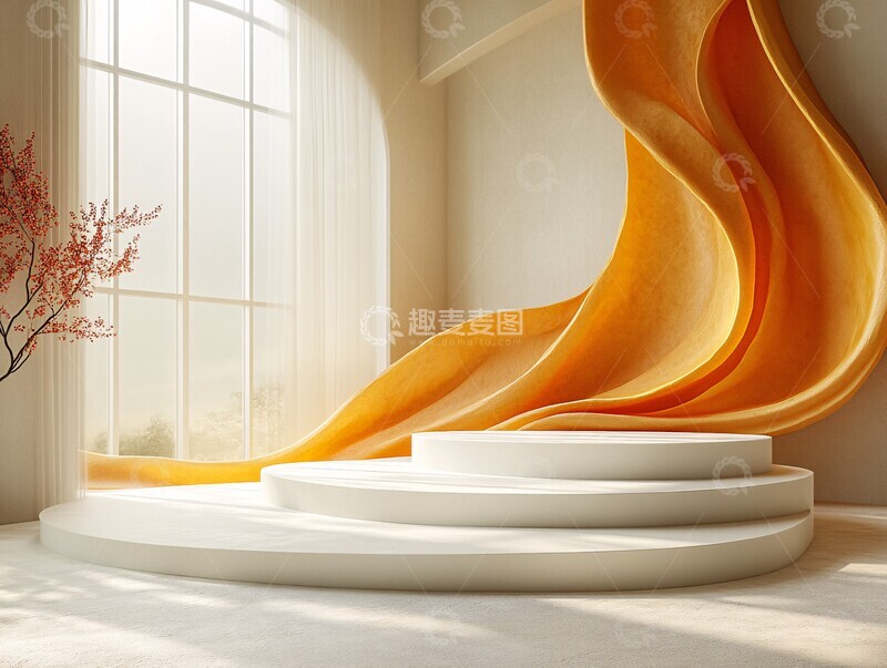 高清大图下载【趣麦麦图】圆形展示台设计