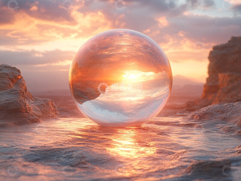 高清大图下载【趣麦麦图】悬浮的玻璃圆盘