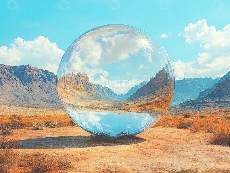 高清大图下载【趣麦麦图】悬浮的玻璃圆盘2