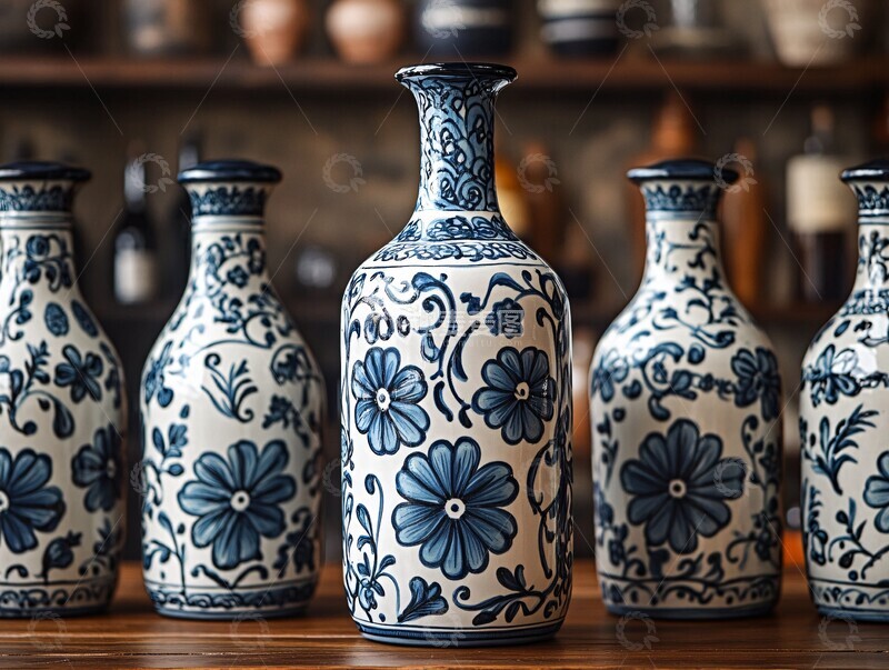 高清大图下载【趣麦麦图】橄榄油陶瓷瓶