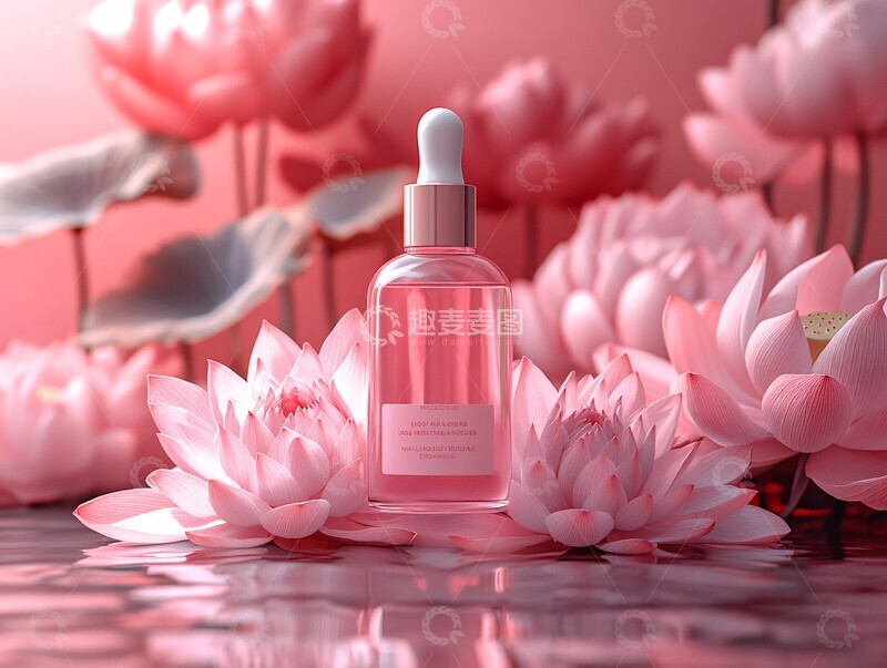 高清大图下载【趣麦麦图】莲花精华露莲花精华皮肤1