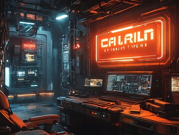 赛博朋克装饰风