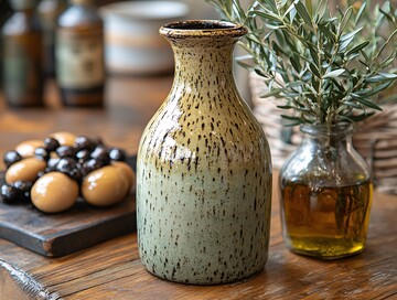 手工陶瓷橄榄油瓶