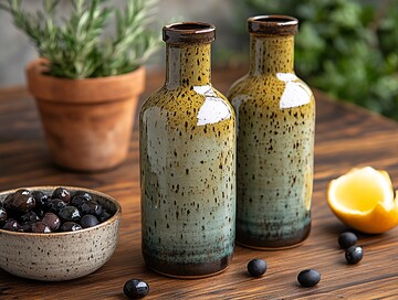手工陶瓷橄榄油瓶2