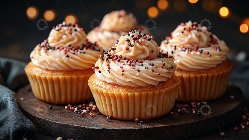 高清大图下载【趣麦麦图】中秋月饼与灯笼