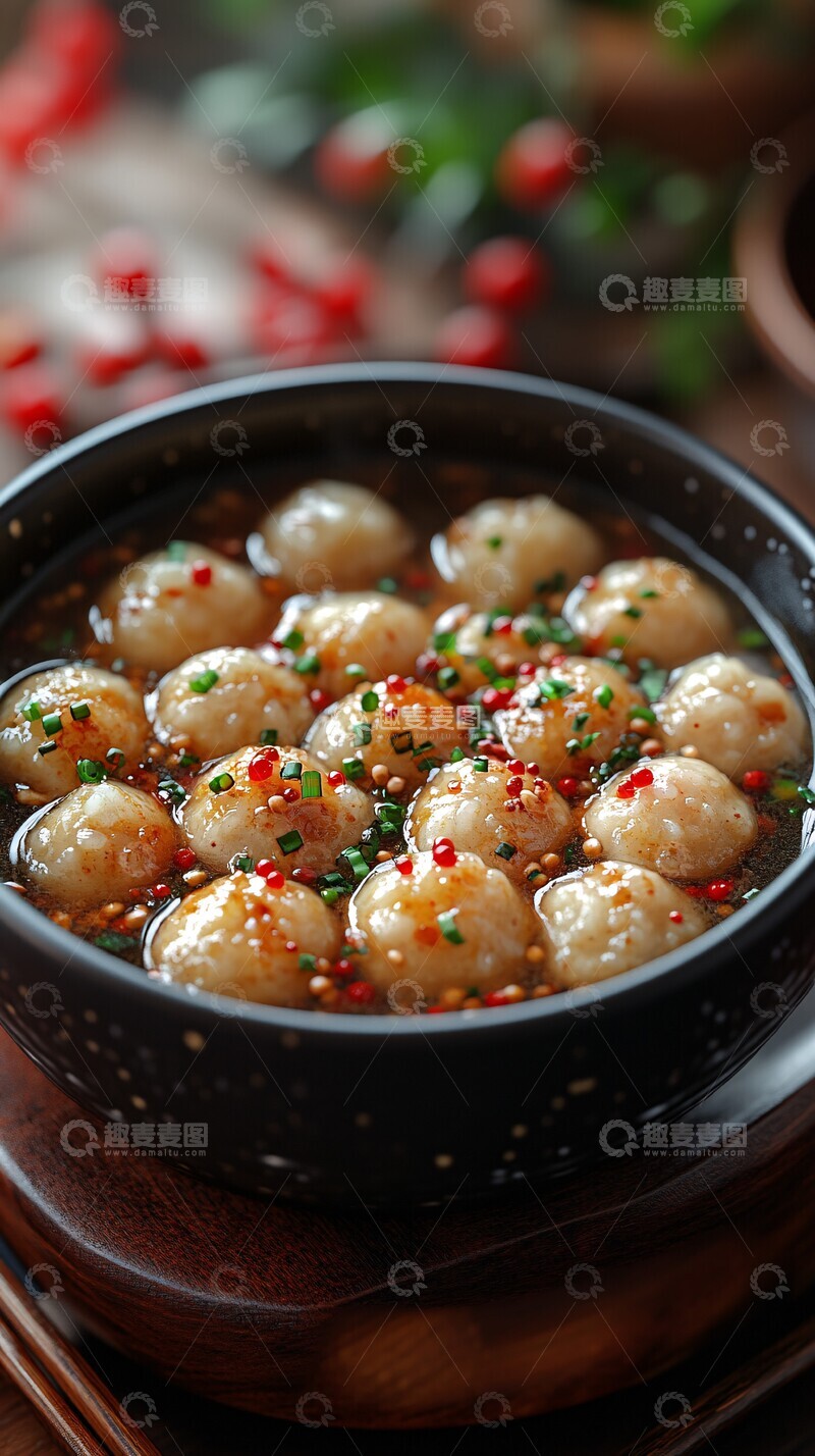 高清大图下载【趣麦麦图】汤圆甜品节日
